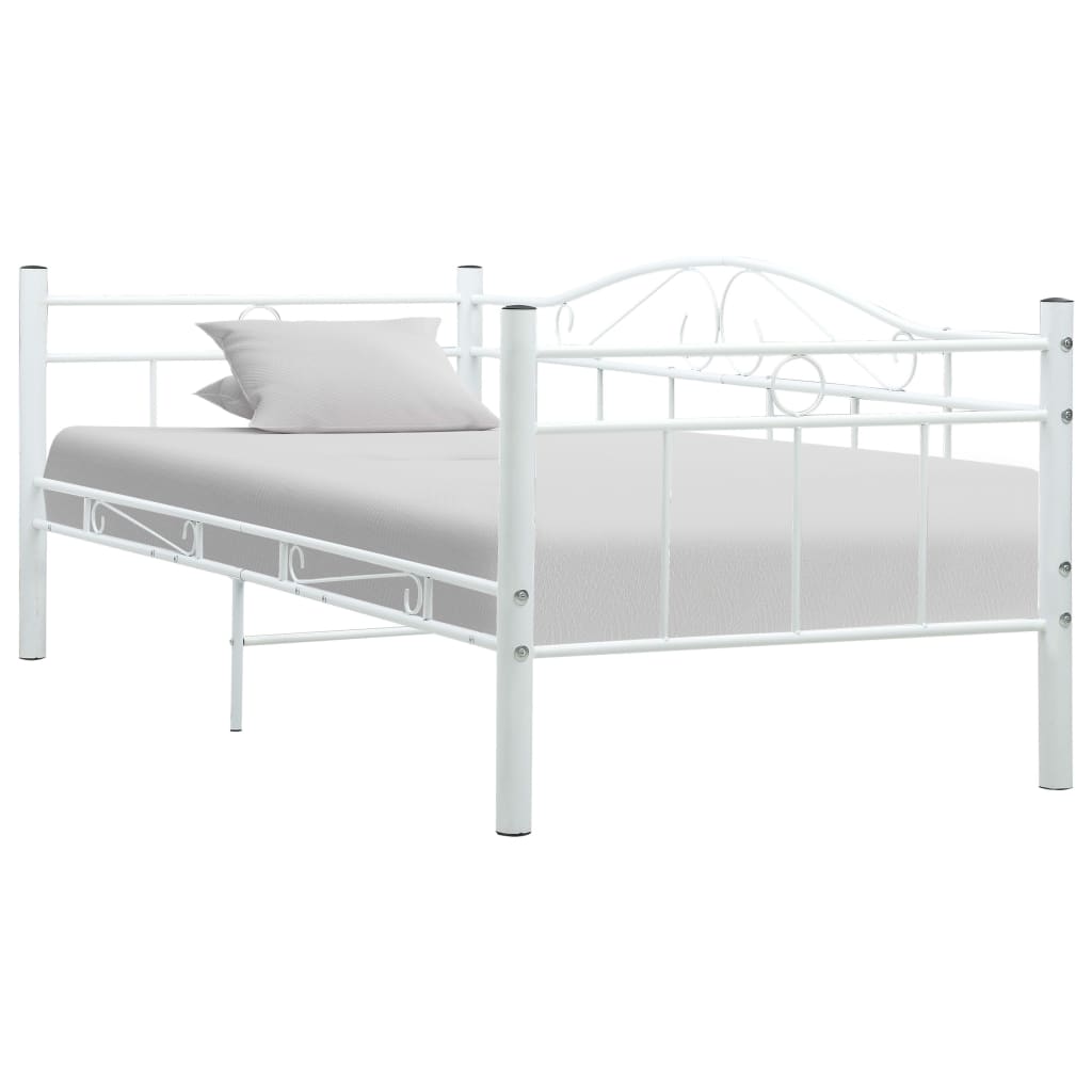 stel til daybed 90x200 cm metal hvid