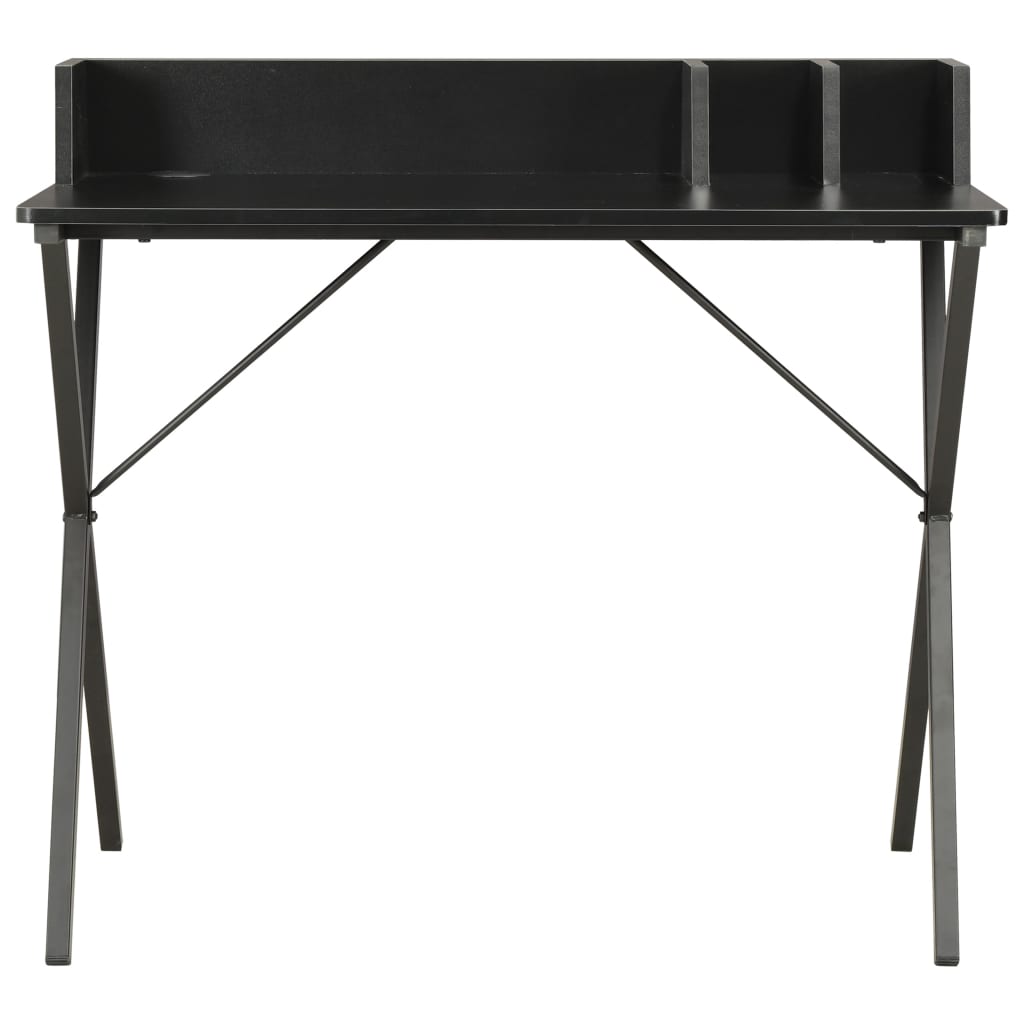 skrivebord 80 x 50 x 84 cm sort