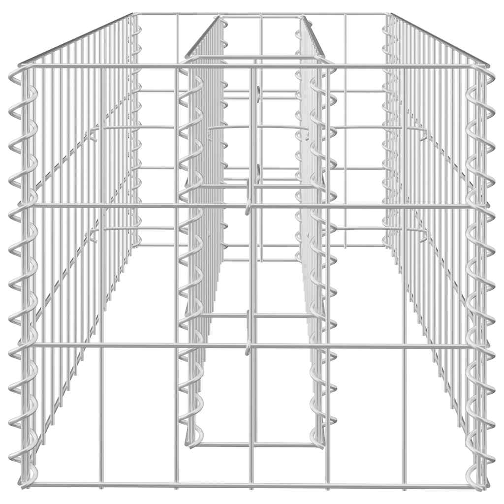 gabion-højbed 90x30x30 cm galvaniseret stål