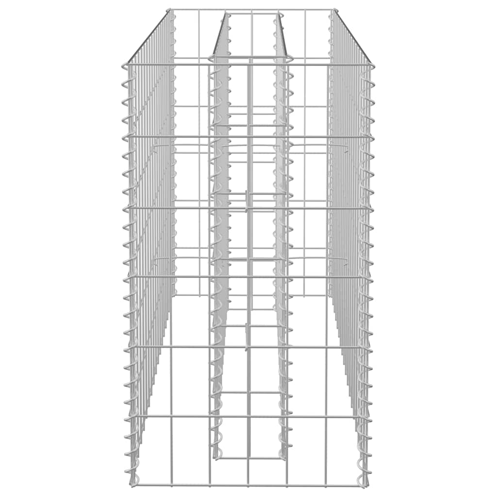 gabion-højbed 90x30x60 cm galvaniseret stål
