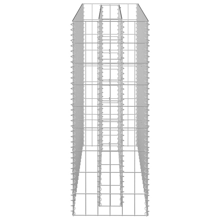 gabion-højbed 90x30x90 cm galvaniseret stål