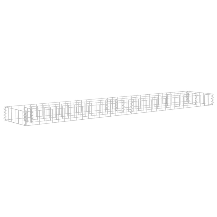 gabion-højbed 180x30x10 cm galvaniseret stål