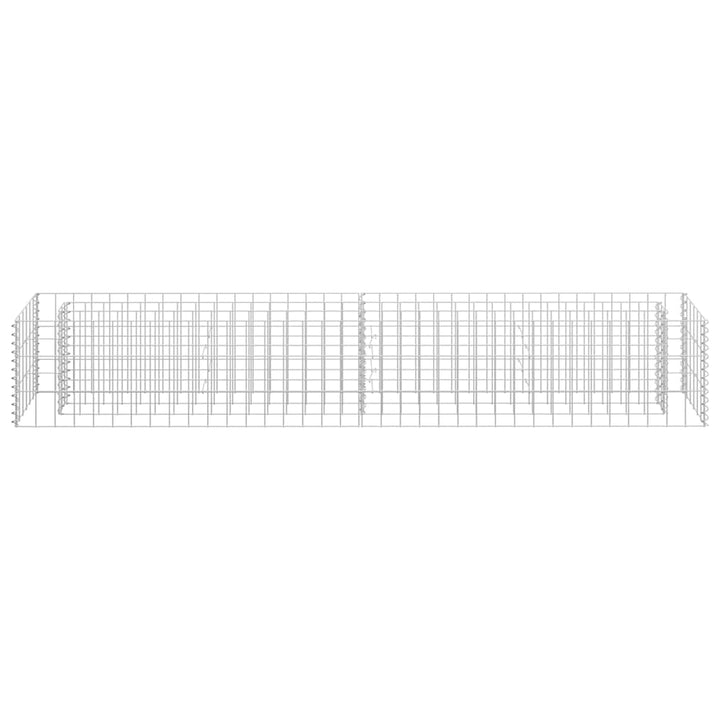 gabion-højbed 180x30x30 cm galvaniseret stål
