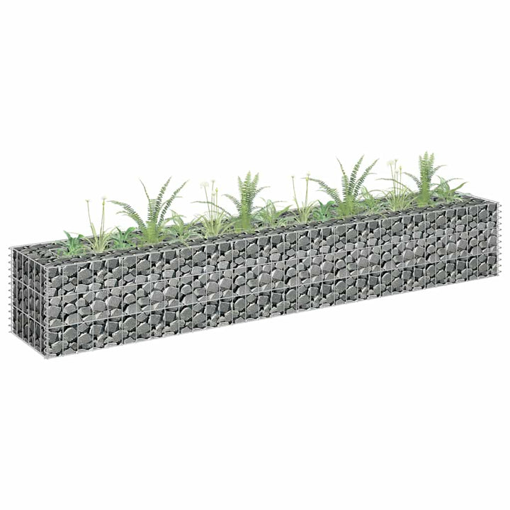 gabion-højbed 180x30x30 cm galvaniseret stål