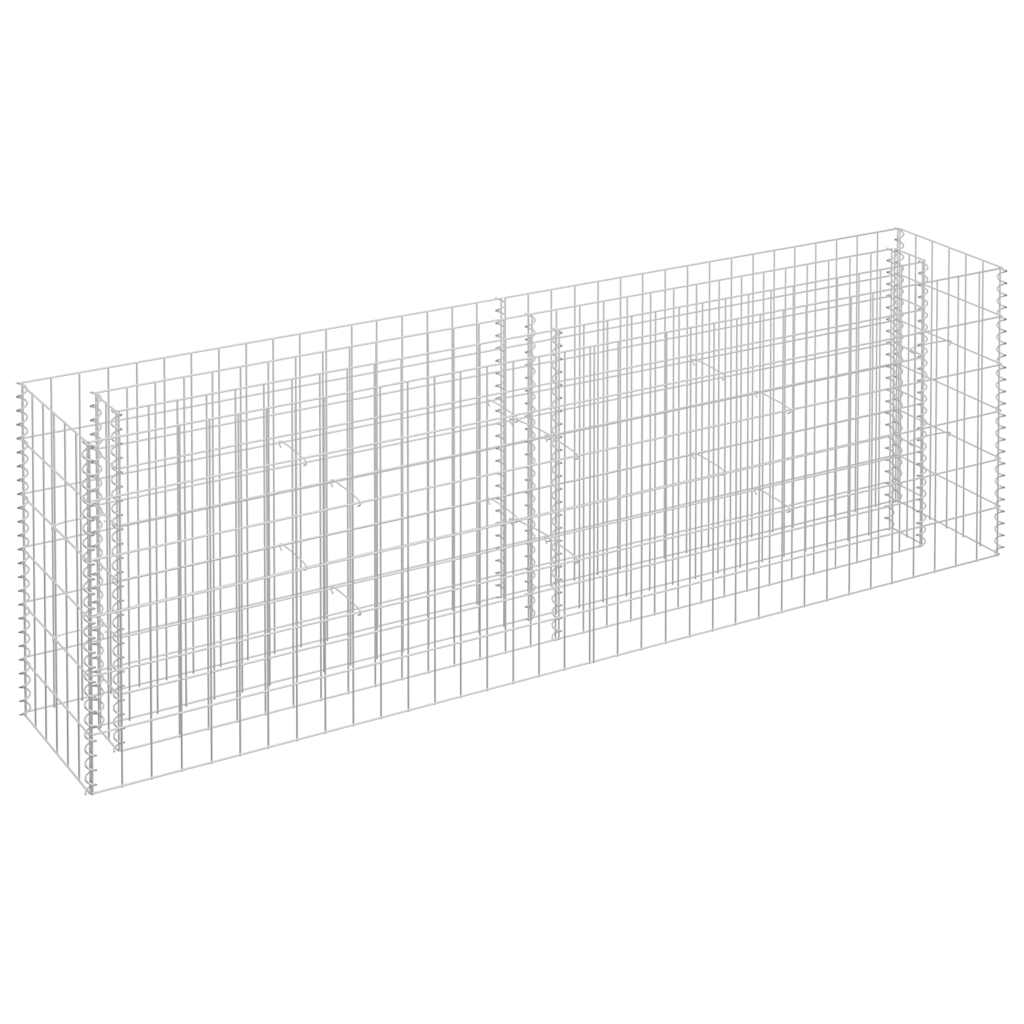 gabion-højbed 180x30x60 cm galvaniseret stål