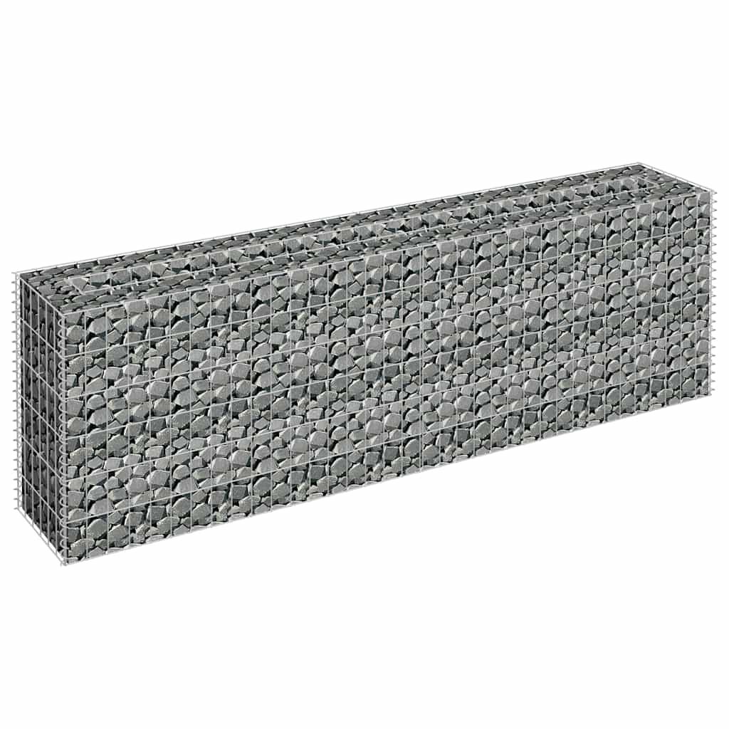 gabion-højbed 180x30x60 cm galvaniseret stål