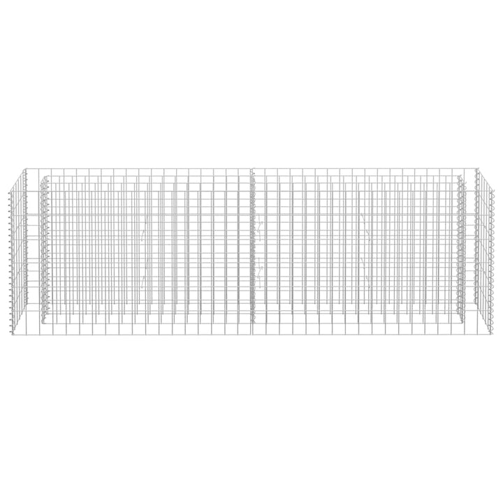 gabion-højbed 180x30x60 cm galvaniseret stål