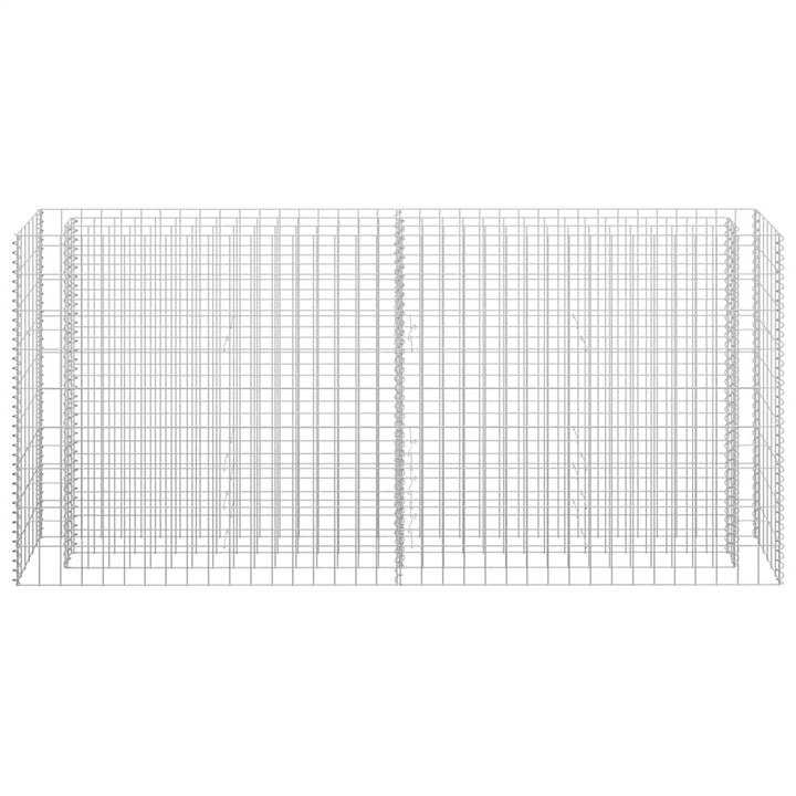 gabion-højbed 180x30x90 cm galvaniseret stål