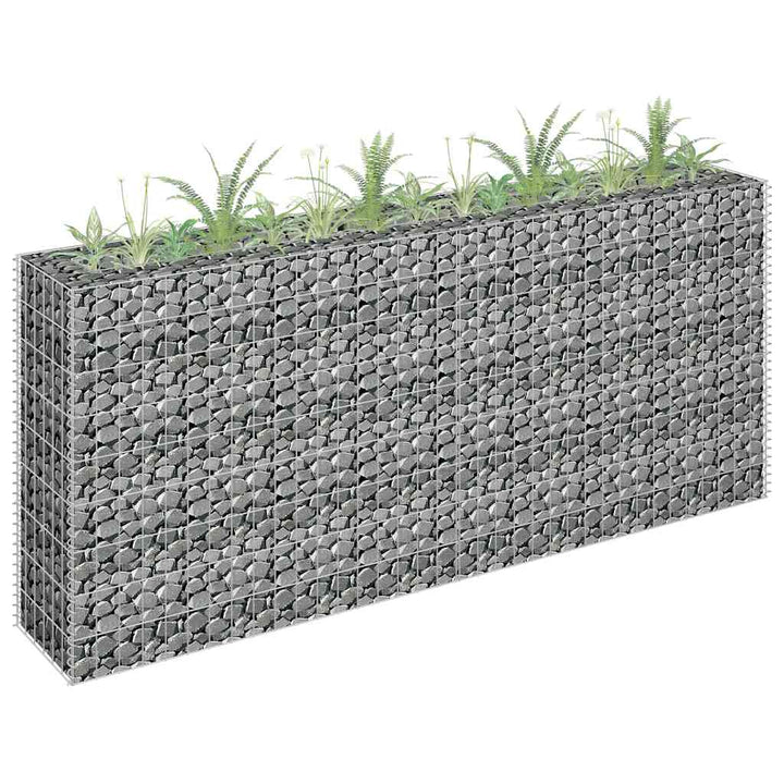 gabion-højbed 180x30x90 cm galvaniseret stål