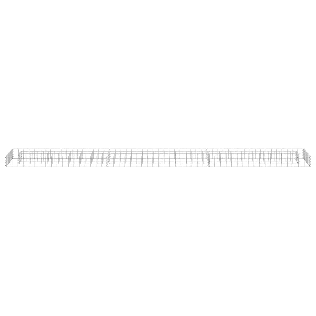 gabion-højbed 270x30x10 cm galvaniseret stål