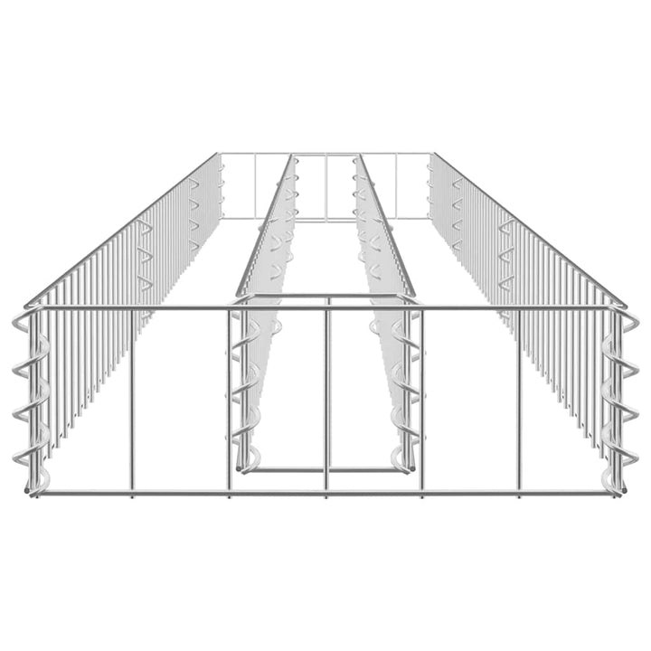 gabion-højbed 270x30x10 cm galvaniseret stål