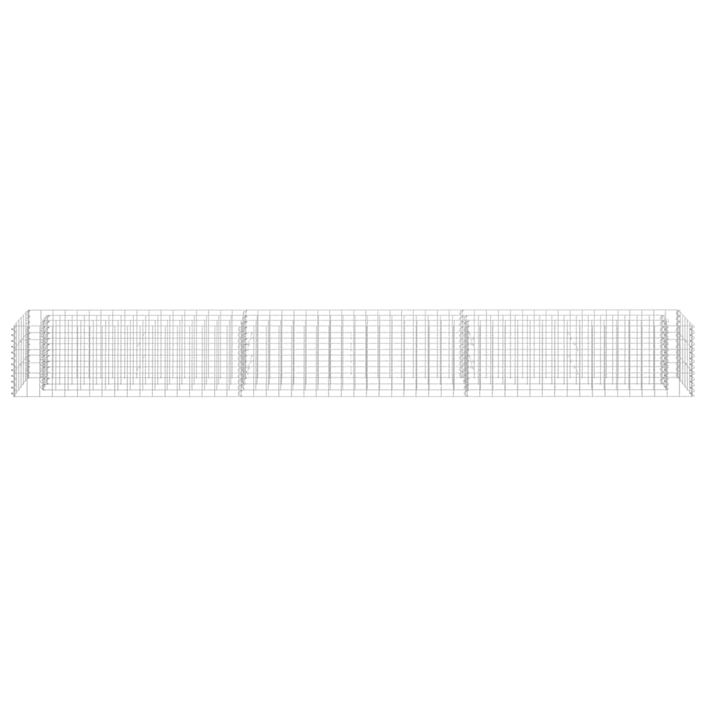 gabion-højbed 270x30x30 cm galvaniseret stål