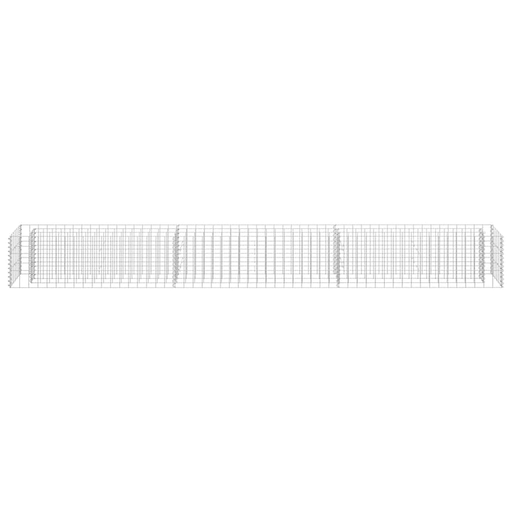gabion-højbed 270x30x30 cm galvaniseret stål