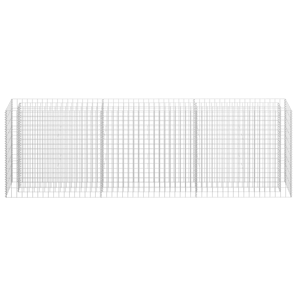 gabion-højbed 270x30x90 cm galvaniseret stål