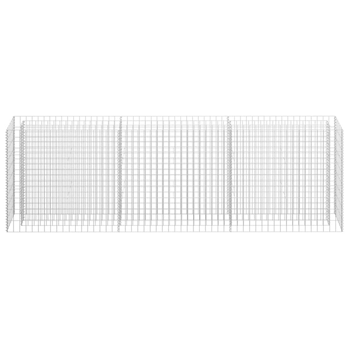gabion-højbed 270x30x90 cm galvaniseret stål