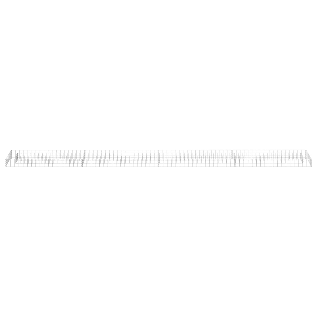 gabion-højbed 360x30x10 cm galvaniseret stål