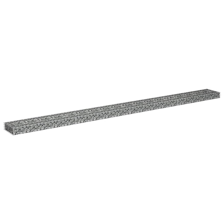 gabion-højbed 360x30x10 cm galvaniseret stål