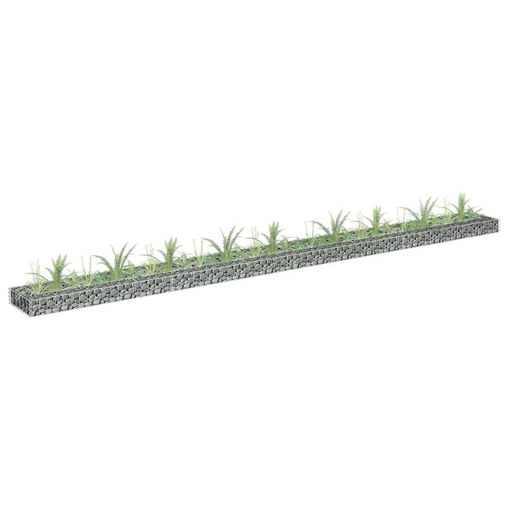 gabion-højbed 360x30x10 cm galvaniseret stål