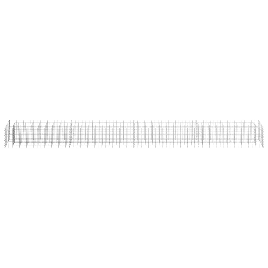 gabion-højbed 360x30x30 cm galvaniseret stål
