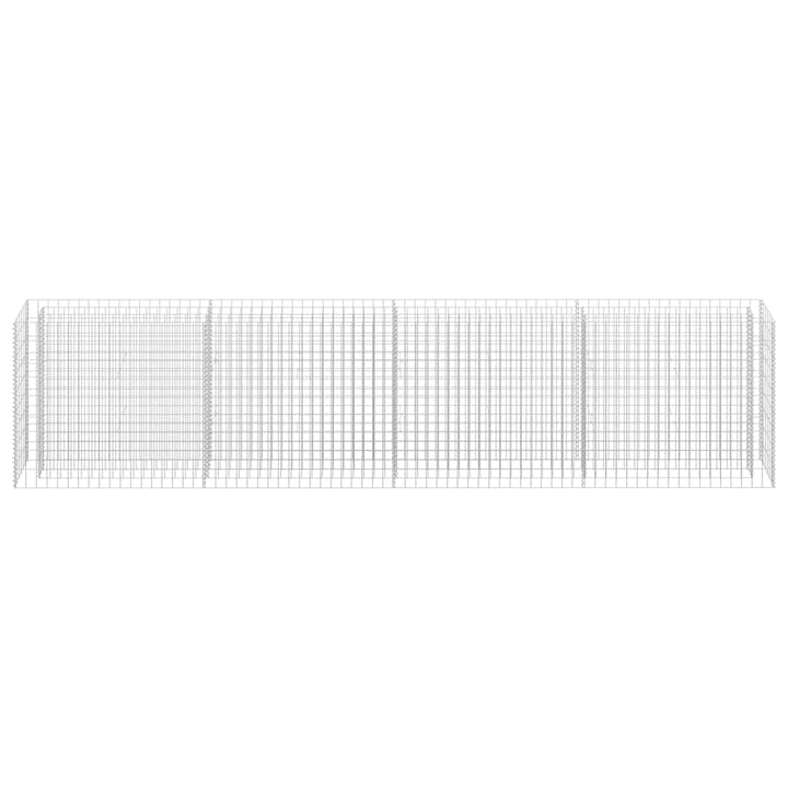 gabion-højbed 360x30x90 cm galvaniseret stål