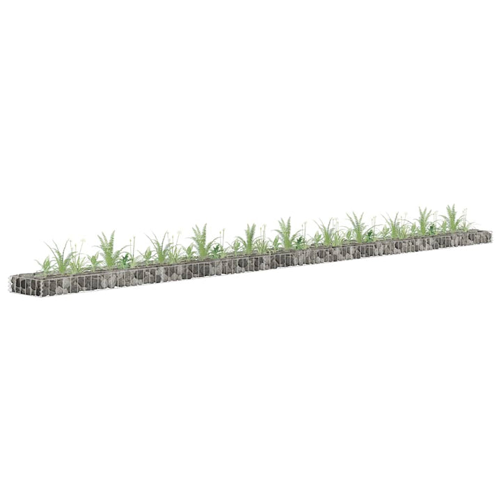 gabion-højbed 450x30x10 cm galvaniseret stål