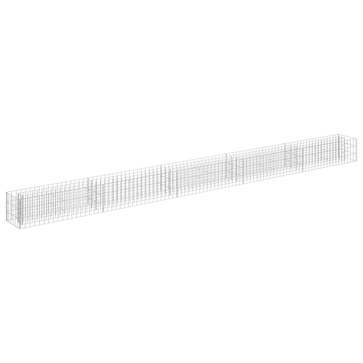 gabion-højbed 450x30x30 cm galvaniseret stål