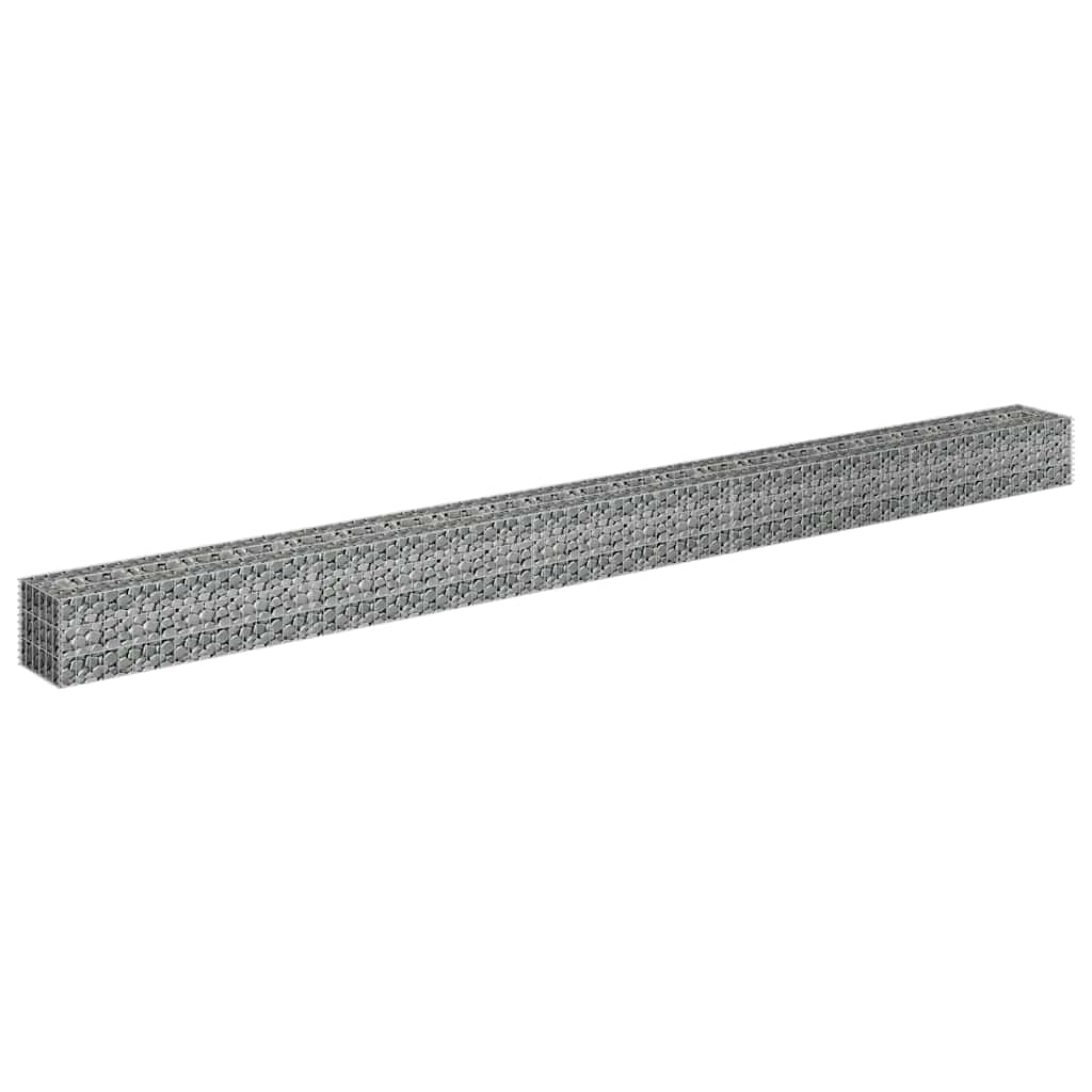 gabion-højbed 450x30x30 cm galvaniseret stål