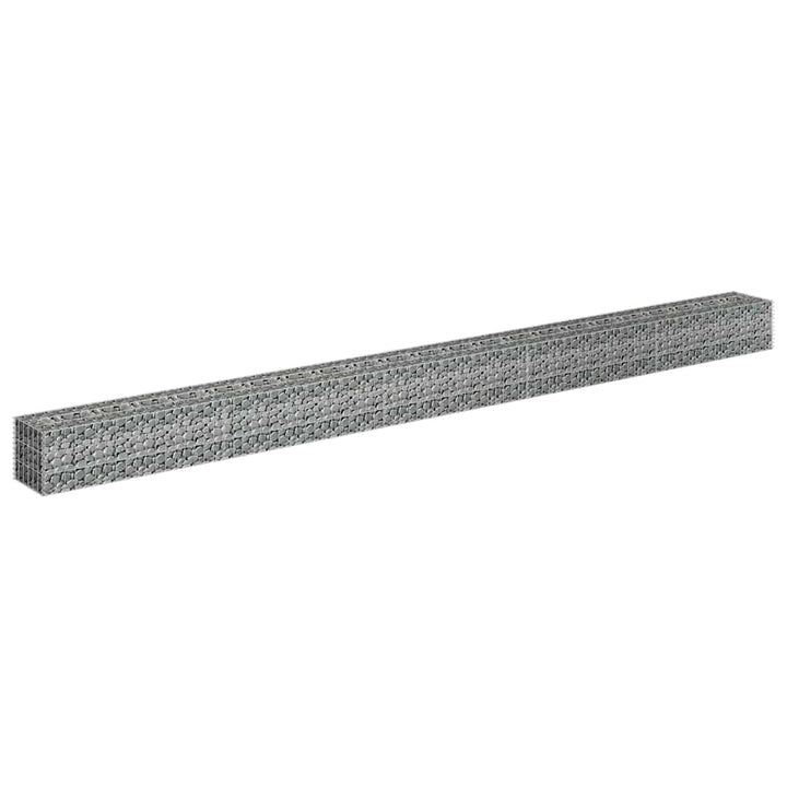 gabion-højbed 450x30x30 cm galvaniseret stål