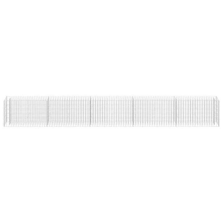 gabion-højbed 450x30x60 cm galvaniseret stål