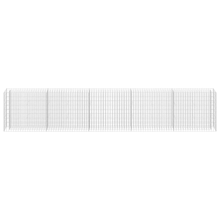 gabion-højbed 450x30x90 cm galvaniseret stål