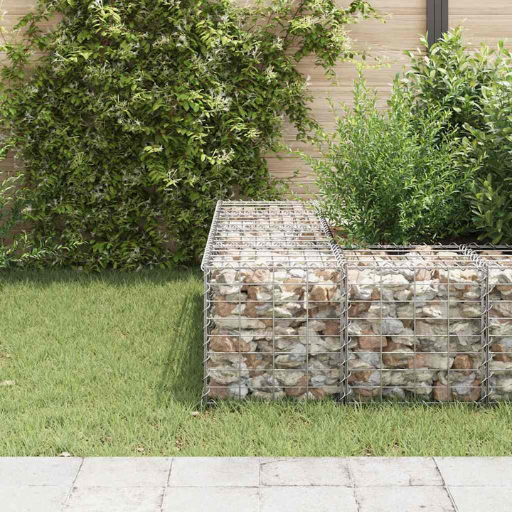 gabion-plantekasse 40x40x40 cm kubeformet stål