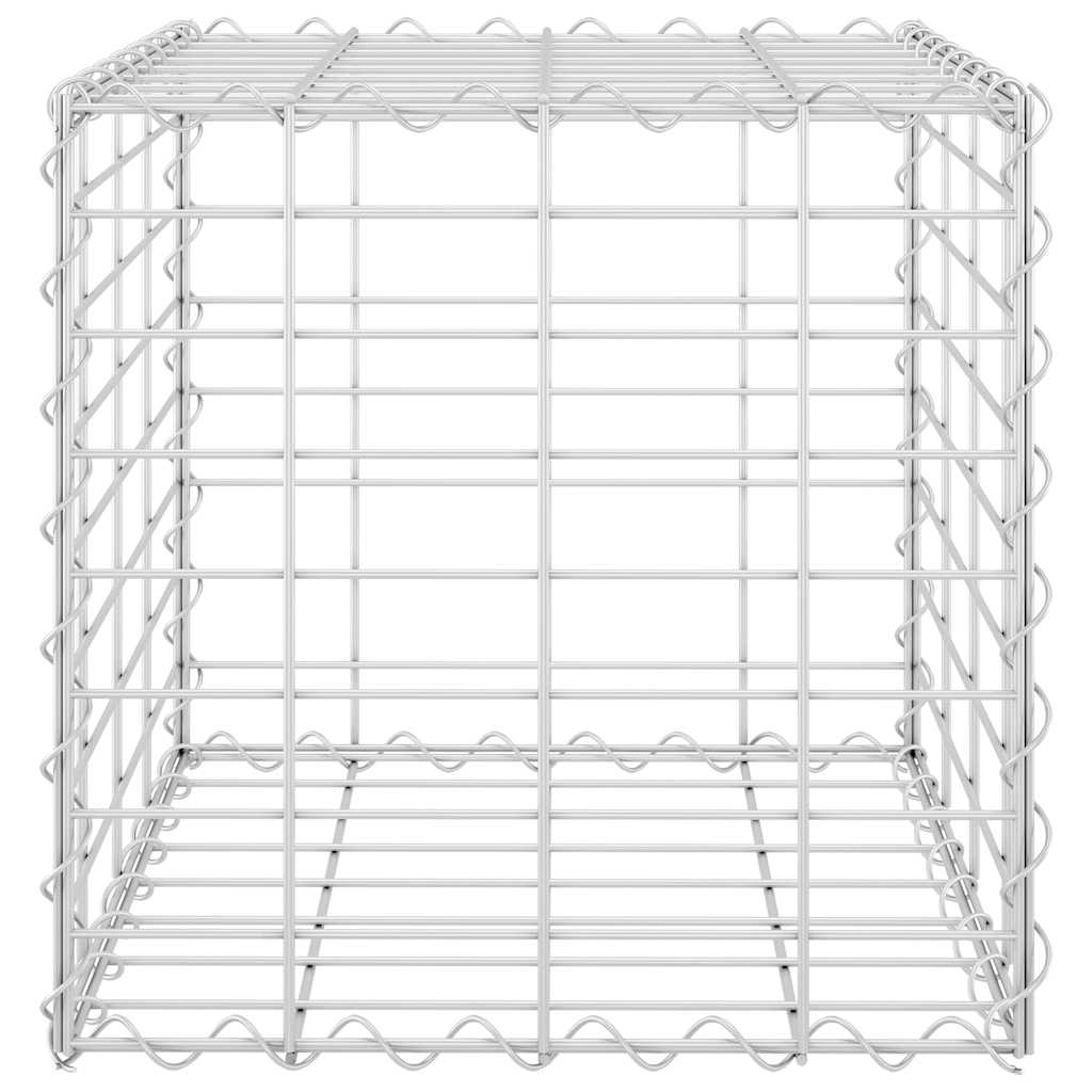 gabion-plantekasse 40x40x40 cm kubeformet stål