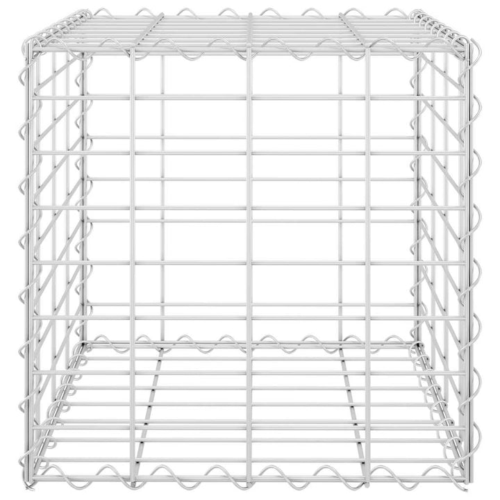 gabion-plantekasse 40x40x40 cm kubeformet stål