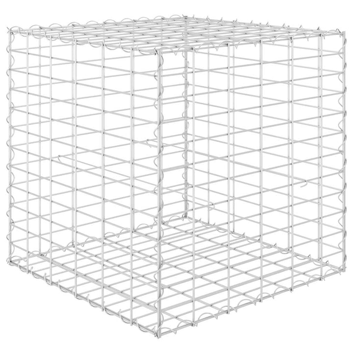 gabion-højbed 60x60x60 cm kubeformet stål