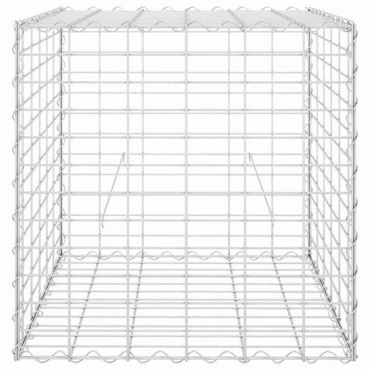 gabion-højbed 60x60x60 cm kubeformet stål