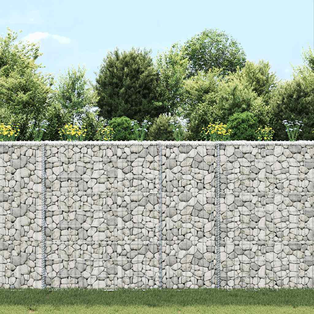 gabion-højbed 80x20x100 cm trapezformet galvaniseret stål
