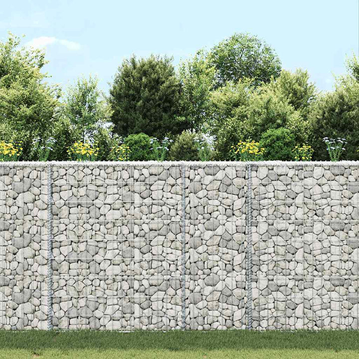 gabion-højbed 80x20x100 cm trapezformet galvaniseret stål