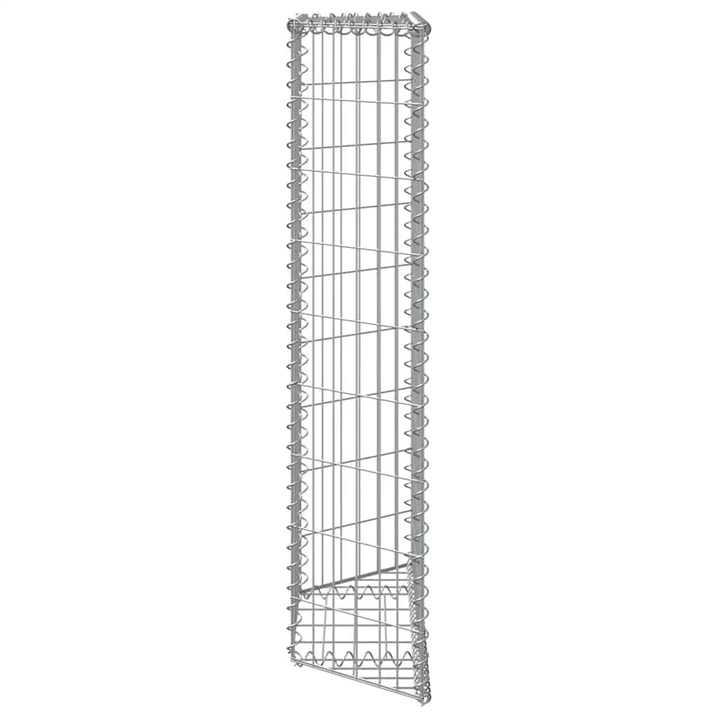 gabion-højbed 80x20x100 cm trapezformet galvaniseret stål