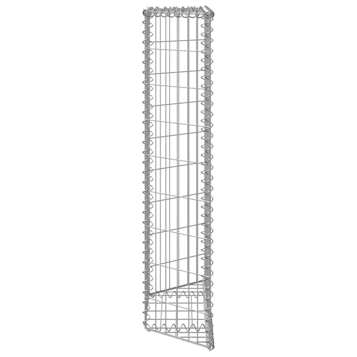 gabion-højbed 80x20x100 cm trapezformet galvaniseret stål
