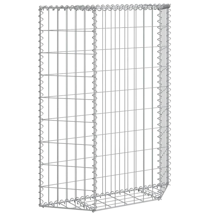 gabion-højbed 80x20x100 cm trapezformet galvaniseret stål