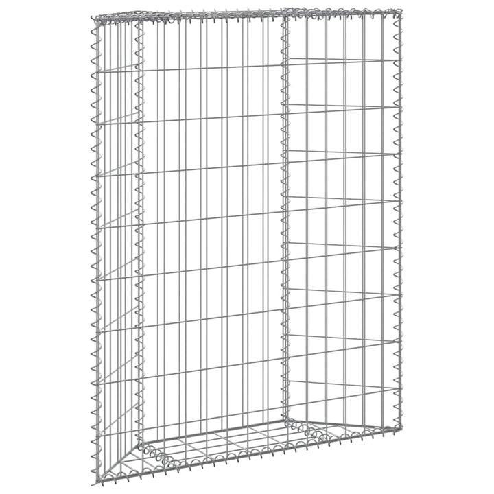 gabion-højbed 80x20x100 cm trapezformet galvaniseret stål