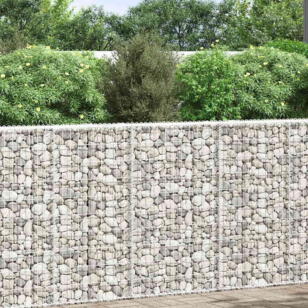 gabion-højbed 100x20x100 cm trapezformet galvaniseret stål