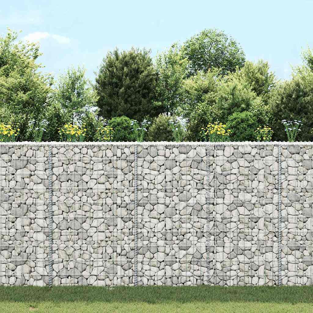 gabion-højbed 100x20x100 cm trapezformet galvaniseret stål