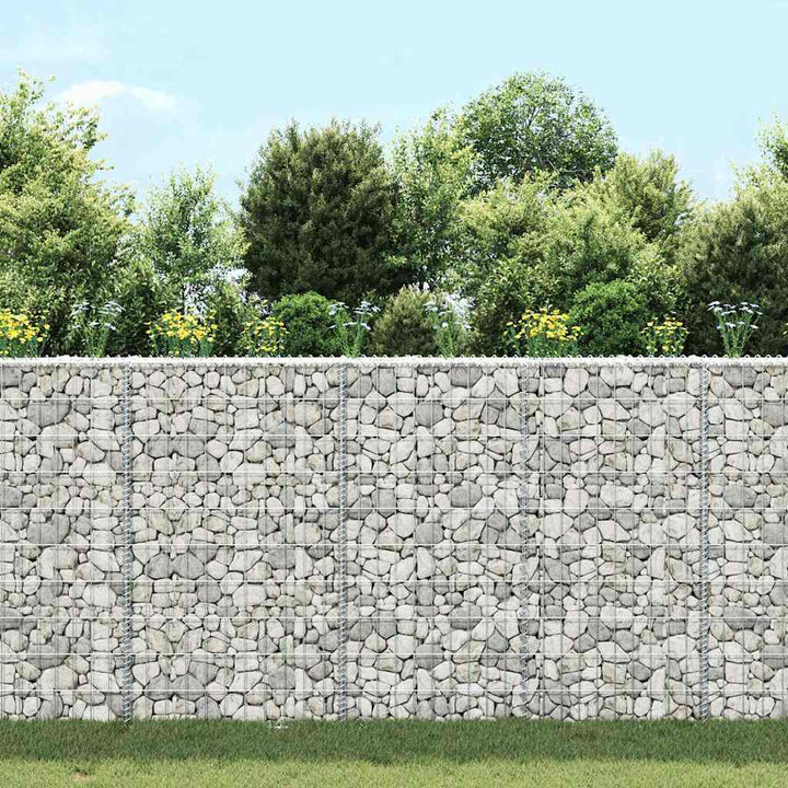 gabion-højbed 100x20x100 cm trapezformet galvaniseret stål