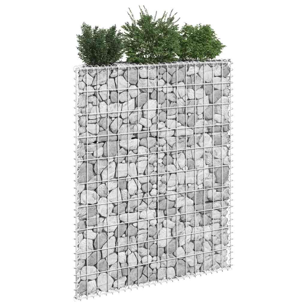 gabion-højbed 100x20x100 cm trapezformet galvaniseret stål