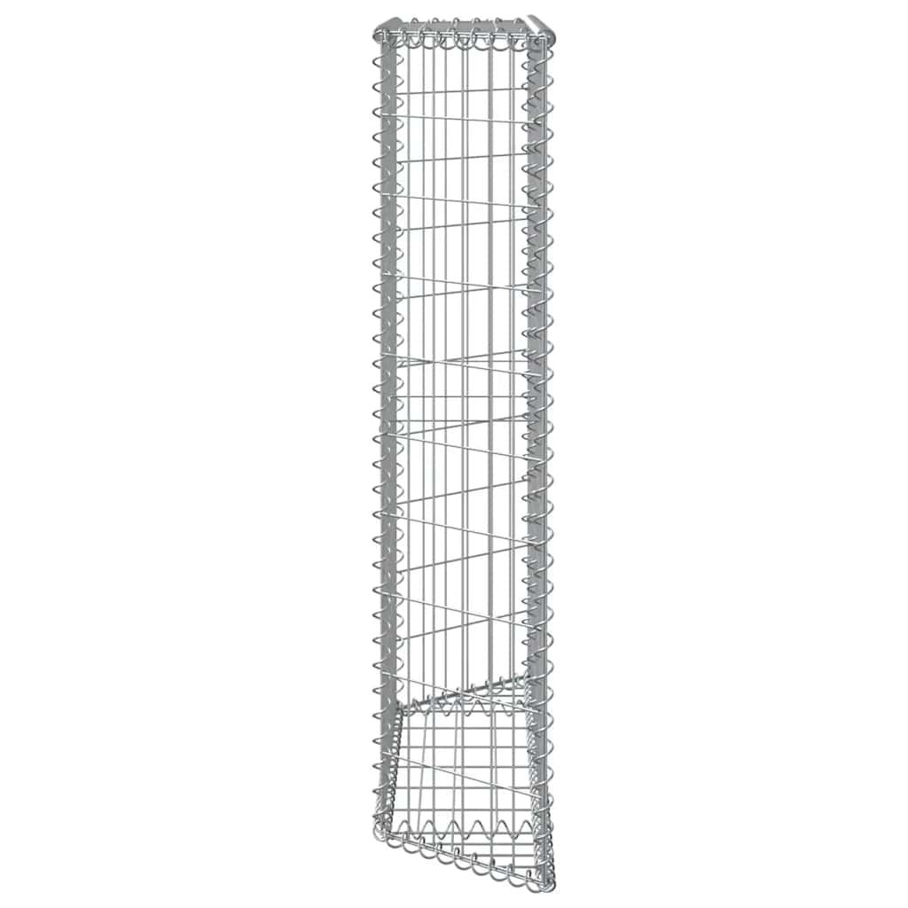 gabion-højbed 100x20x100 cm trapezformet galvaniseret stål