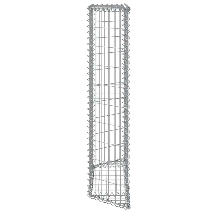 gabion-højbed 100x20x100 cm trapezformet galvaniseret stål