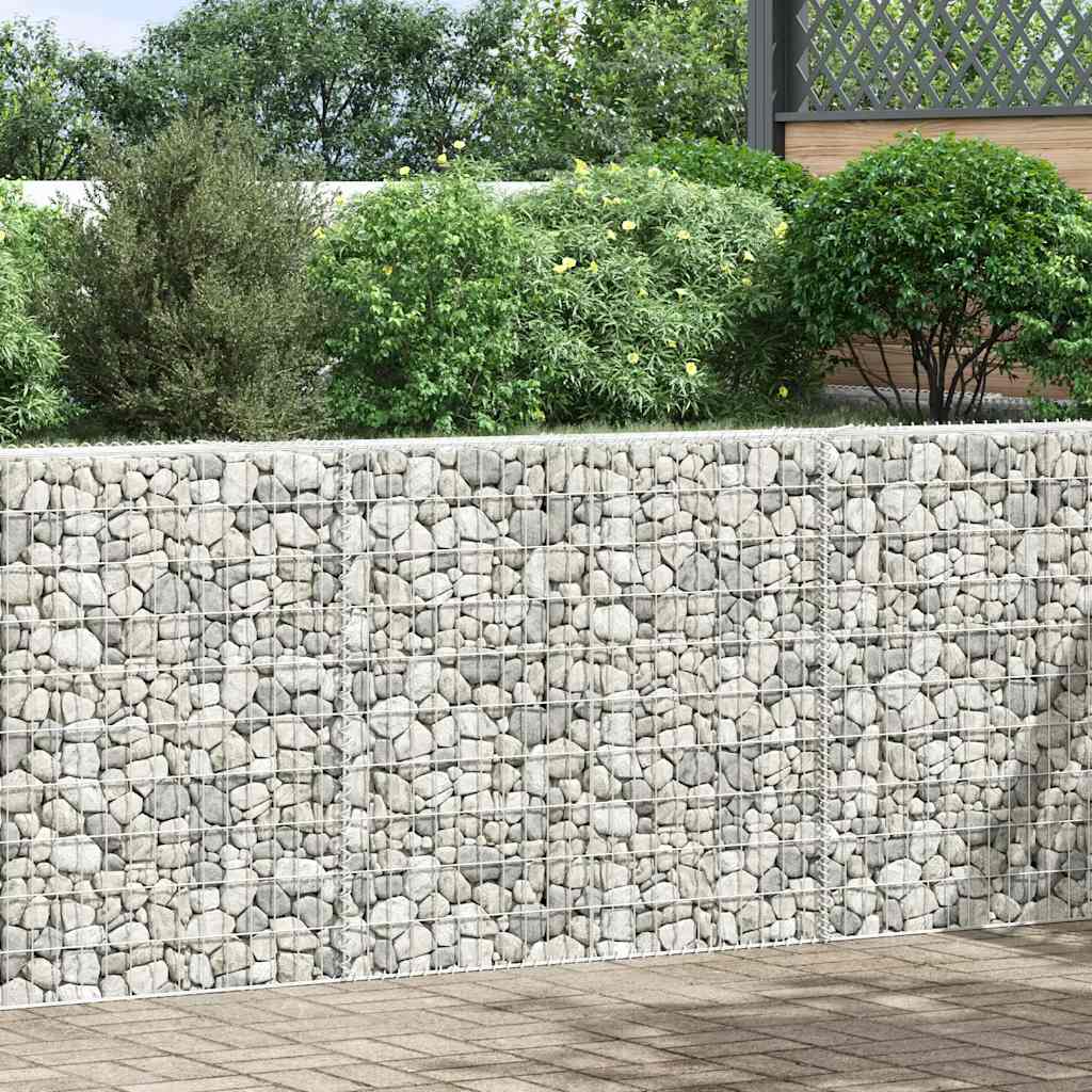 gabion-højbed 150x20x100 cm trapezformet galvaniseret stål