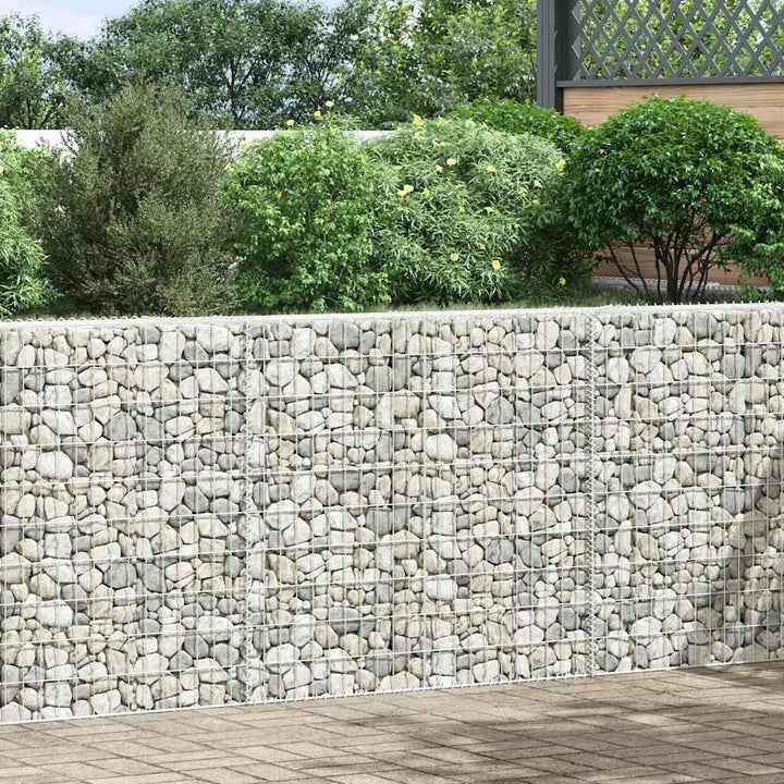 gabion-højbed 150x20x100 cm trapezformet galvaniseret stål