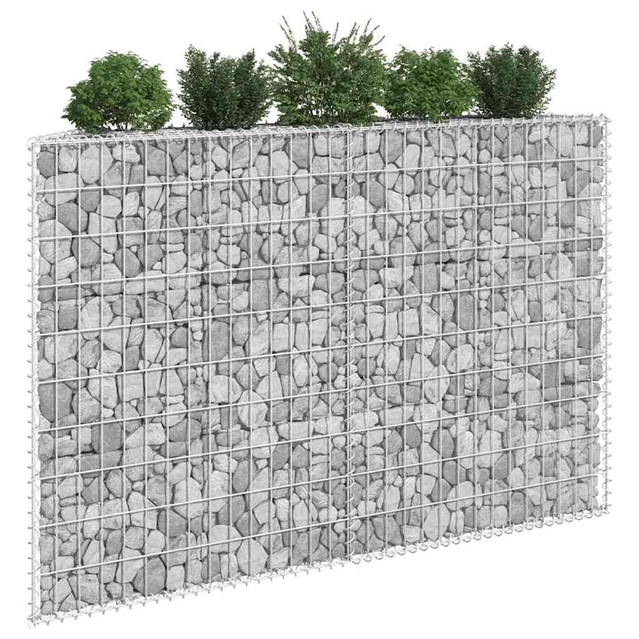 gabion-højbed 150x20x100 cm trapezformet galvaniseret stål